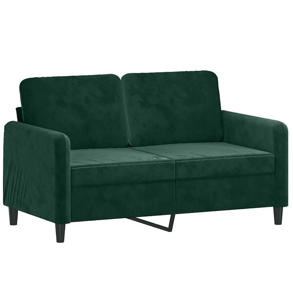 vidaXL Sofa Set Dark Green Velvet, Metal Large Seats Many Sofa Set