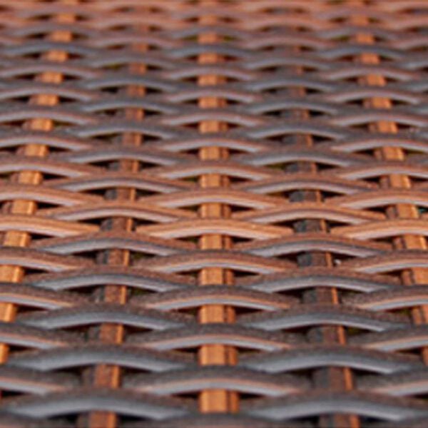 vidaXL Patio Furniture Set Set of 12 Brown Powder-coated steel Large