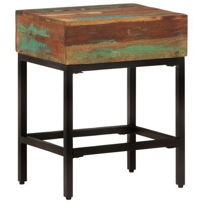 vidaXL Side Table 15.7"x11.8"x20.1" Solid Wood Reclaimed