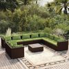 vidaXL Garden Lounge Set Brown