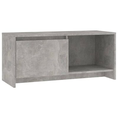 vidaXL TV Cabinet Concrete Gray 35.4"x13.8"x15.7" Engineered Wood