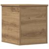 vidaXL Storage Box with Storage Artisan Oak 11.81 x 13.78 x 13.78 in