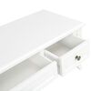 vidaXL TV Cabinet White MDF and Solid Pinewood 39.4x13.8x13.8 in
