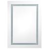 vidaXL Bathroom Cabinet White and Silver