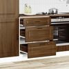 vidaXL Kitchen Base Cabinet Brown Oak Engineered Wood Standard