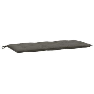 vidaXL Garden Bench Cushion Melange dark grey 100% polyester