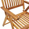 vidaXL Garden Chair Set of 6 Anthracite cushion, Natural wood