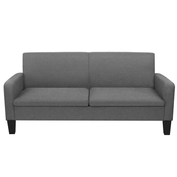 vidaXL Sofa Dark Grey Fabric, Foam, Pinewood 2-seater and 3-seater