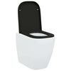 vidaXL Quick Release Toilet suitable for Seat Black 44.5 x 35 x 3.6 cm