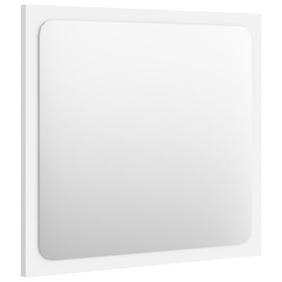 vidaXL Bathroom Mirror White 15.7"x0.6"x14.6" Engineered Wood