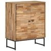 vidaXL Sideboard Natural Brown Reclaimed teak wood 23.6 x 11.8 x 29.5 in