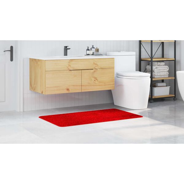 vidaXL Anti-slip Bath Mat Red 27.6" x 47.2" PP
