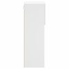 vidaXL TV Cabinet White Engineered wood, glass 12.0 x 11.8 x 35.4 in
