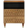 vidaXL Bedside Cabinet Honey Brown Solid mango wood, engineered wood, iron