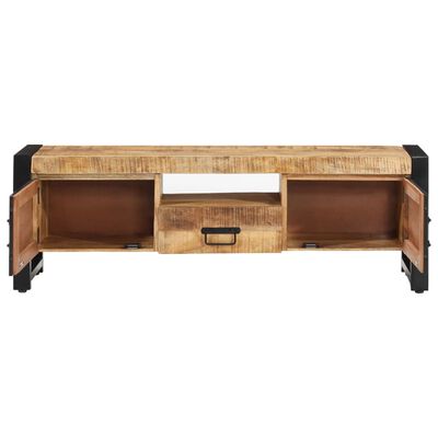 vidaXL TV Stand 47.2"x11.8"x15.7" Solid Wood Mango