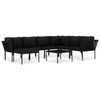 vidaXL Garden Lounge Set Black and Anthracite