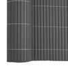 vidaXL Garden Fence Double-Sided Grey 1,8x5 m PVC