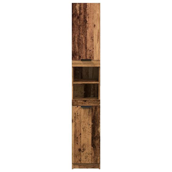 vidaXL Bathroom Cabinet Old wood Engineered wood Tall Bathroom Cabinet