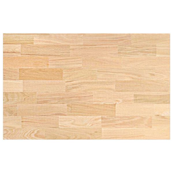 vidaXL Kitchen Worktop Oak Solid Oak Wood Medium Durable