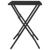 vidaXL Folding Garden Table Anthracite Steel Compact Foldable