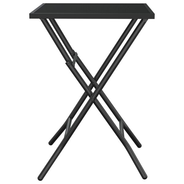 vidaXL Folding Garden Table Anthracite Steel Compact Foldable