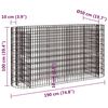 vidaXL Gabion Raised Bed Silver Galvanized iron Large Heavy Duty
