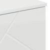 vidaXL Bathroom Cabinet High Gloss White 23.62 x 13.78 x 31.50 in
