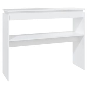 vidaXL Console Table White Engineered Wood Console Table Rectangular