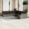 vidaXL Garden Sofa Set Grey
