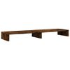 vidaXL Monitor Stand Smoked Oak 39.4x10.6x3.9" Engineered Wood