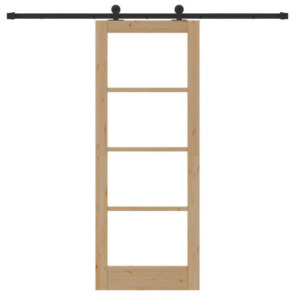 vidaXL Sliding Door ORKDAL Natural 30.71 x 79.53 in