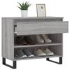 vidaXL Shoe Cabinet Grey Sonoma Engineered Wood Medium Shoe Cabinet