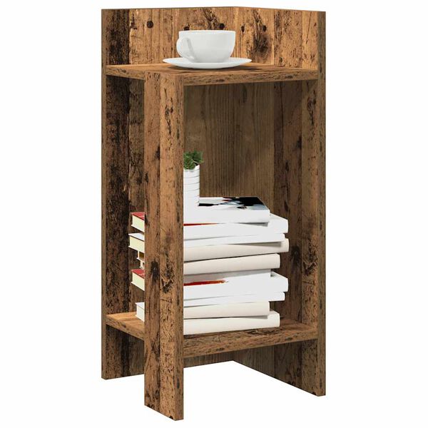 vidaXL Side Table Old Wood Engineered Wood Small Side Table