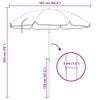 vidaXL Beach Parasol Camouflage 161 x 193 cm Polyester
