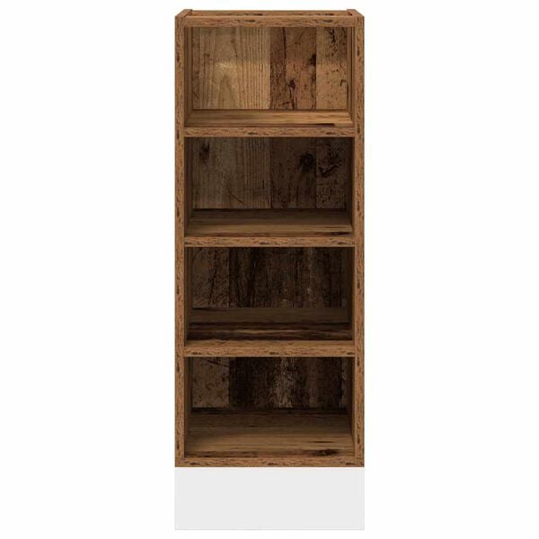 vidaXL Bottom Cabinet Old Wood Engineered Wood Medium Adjustable Feet