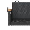 vidaXL Patio Swing Bench Black