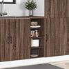 vidaXL Bottom Cabinet Brown oak Engineered wood 30x44.5x81.5 cm