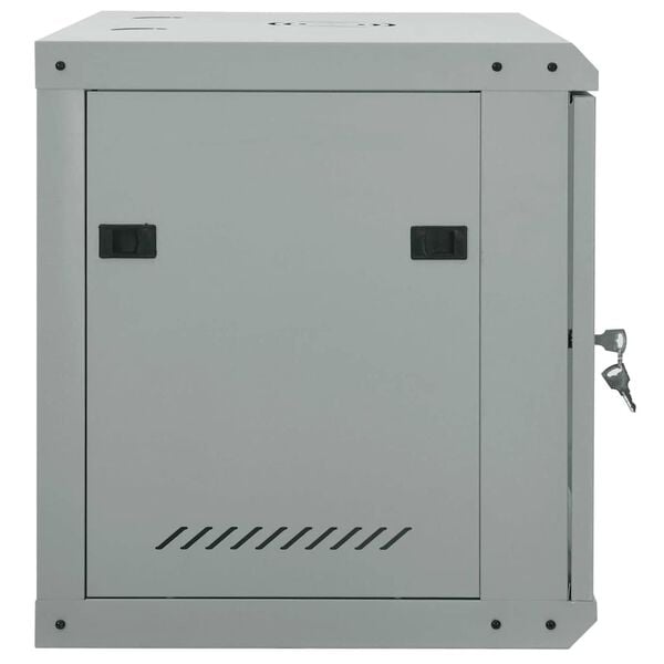 vidaXL Network Cabinet Grey 23.62 x 17.72 x 19.69 in Steel
