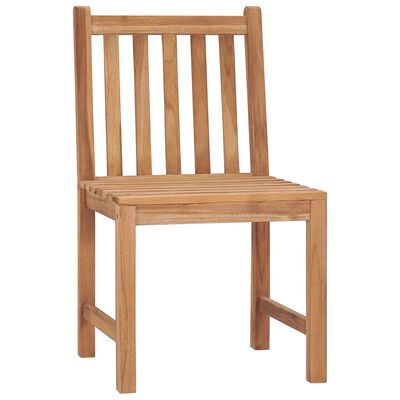 vidaXL Patio Chairs 8 pcs with Cushions Solid Teak Wood