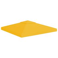 vidaXL 2-Tier Gazebo Top Cover 1 oz/ft² 9.8'x9.8' Yellow