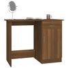 vidaXL Desk Brown Oak 39.4x19.7x29.9" Engineered Wood