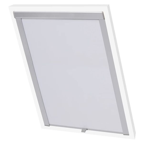 vidaXL Blackout Roller Blind White Polyester, Aluminum