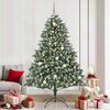 vidaXL Artificial Christmas Tree with 300 LEDs Green 82.68 in
