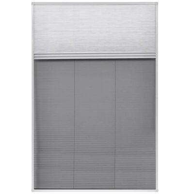 vidaXL Plisse Insect Screen for Window Aluminum 31.5"x47.2" with Shade