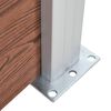 vidaXL Garden Fence WPC 70.9"x73.2" Brown