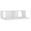 vidaXL TV Cabinet Set Set of 8 White Engineered wood Standard