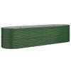 vidaXL Garden Raised Bed Green Powder-coated steel Large Durable