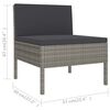 vidaXL Garden Furniture Set Grey