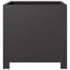vidaXL Garden Planter Black Steel Medium Durable Garden Planter