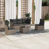 vidaXL Garden Sofa Set Grey